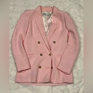 Pastel Pink Blazer from Zara / Size S